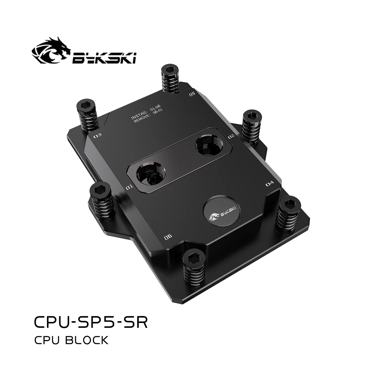 Bykski CPU-SP3-SR, CPU-SP5-SR CPU Water Block Use for AMD SP3 SP5 Server AI Cloud Computing Liquid Cooling All-Metal
