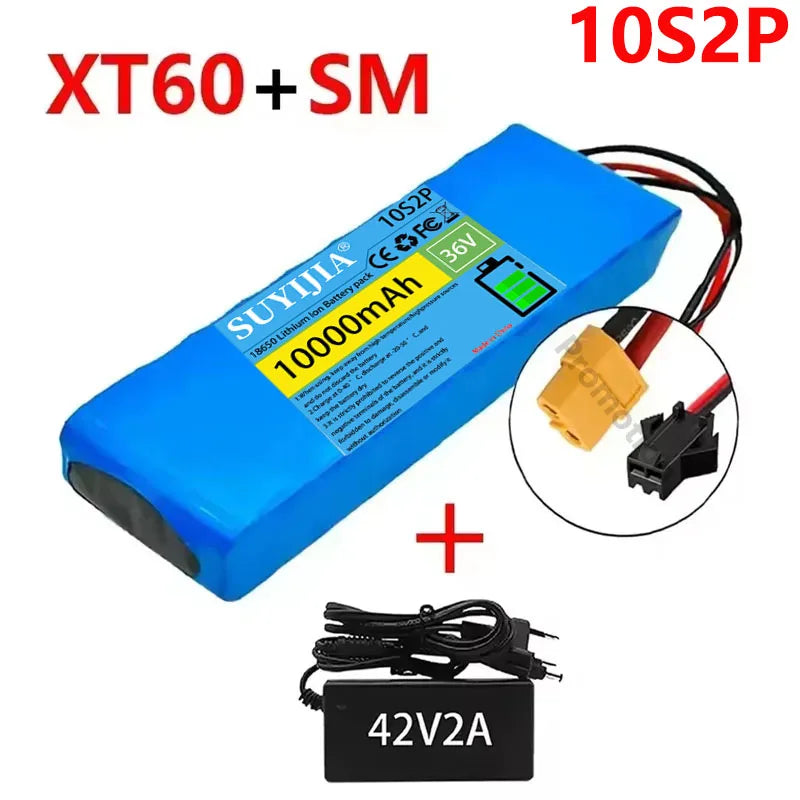 36V 10000mAh 10S2P 36V Electric Scooter Battery Lithium Electric Scooter 500W Electric Scooter Battery 36V 10S2P Battery