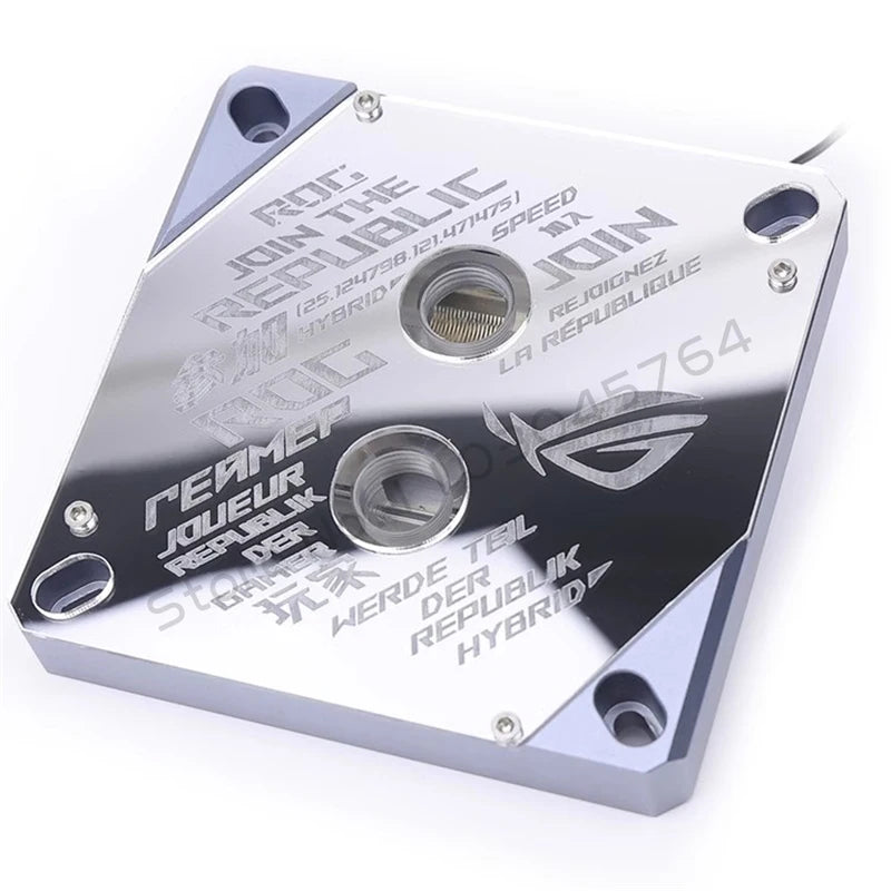 Mirror CPU Water Block 1700 Surface ROG 5V MB RGB SYNC Watercooler LGA1700 AM4 AM5 Platform Customized Available