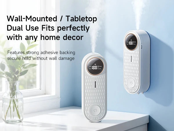 Quiet Ultrasonic Aroma Diffuser, Essential Oil Diffuser with Timer & APP Control, Small USB Diffuser for Home, Office, Bedroom