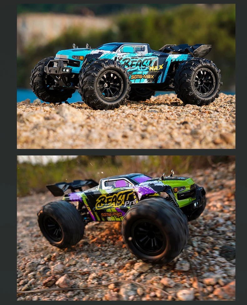 New PRO/MAX 1∶16 RC Car 80KM/H 4WD Brushless Off-Road Racing Toys High Speed Remote Control Vehicle For Kids Adults Outdoor Gift