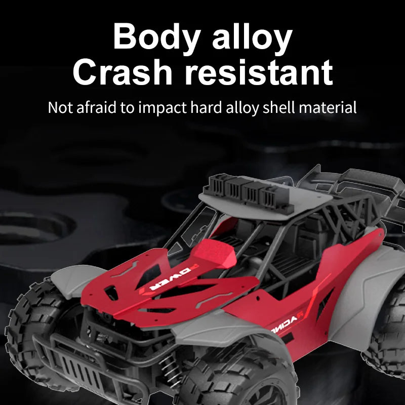 2.4G High Speed RC Racing Car 20KM/H Off Road Truck With LED Light Simulation Climbing Remote Control Vehicle Electric Kids Toys