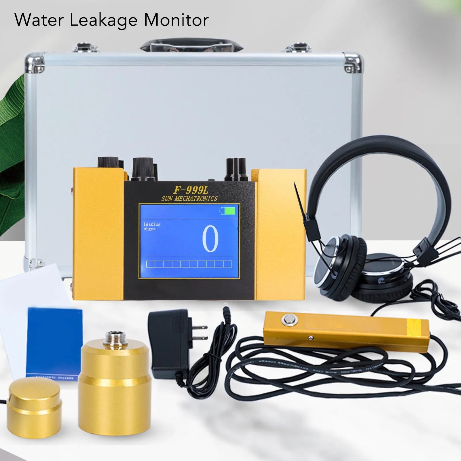 Water Monitor Multiband Monitoring Leakage Monitor with Digital Display for Water Pipe Floor Heating Pipe Water Leak Detector
