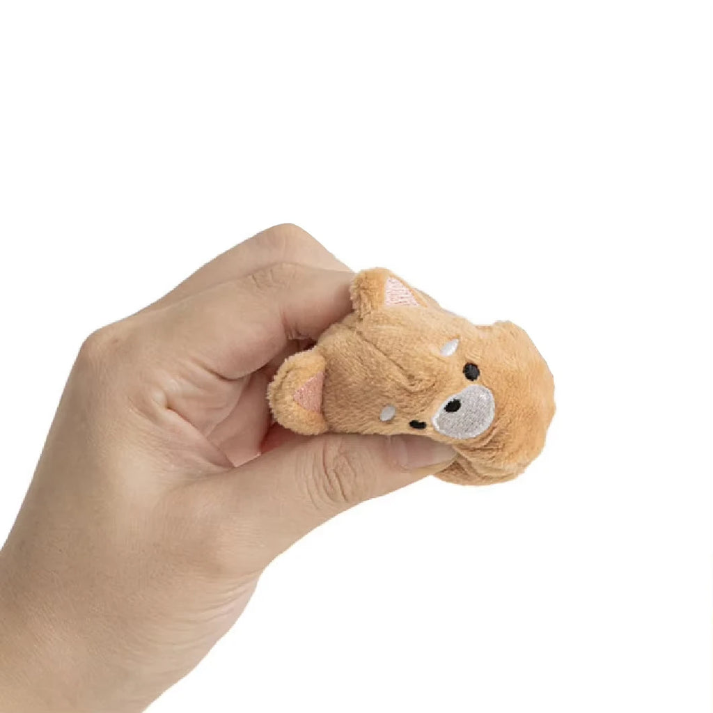 Pet Chew Ball Toys  Spiked Bouncing Puppy Teething Ball with Squeaker Interactive Teeth Cleaning Toy for Small Dogs  Cats Poodle