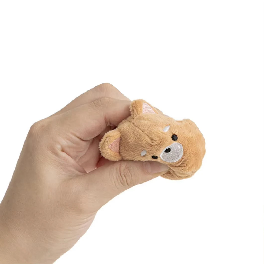 Pet Chew Ball Toys  Spiked Bouncing Puppy Teething Ball with Squeaker Interactive Teeth Cleaning Toy for Small Dogs  Cats Poodle