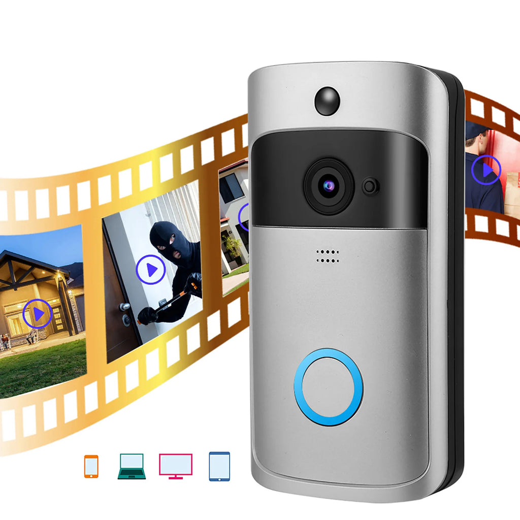 Door Phone System Wifi Video Doorbell Smart Wifi Video Intercom Wireless Infrared Doorbell Doorphone Access System Door Camera