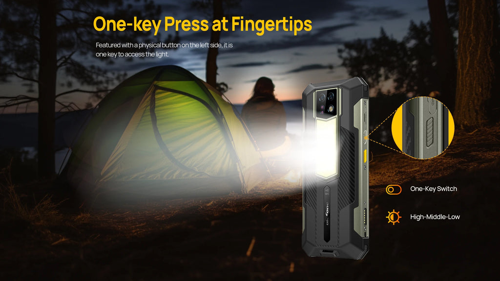Ulefone Armor 24 Rugged Phone, 22000mAh, Up to 24GB + 256GB, 6.78 ", 120Hz Smartphone, 64MP + 64MP, NFC Phone, Global Version
