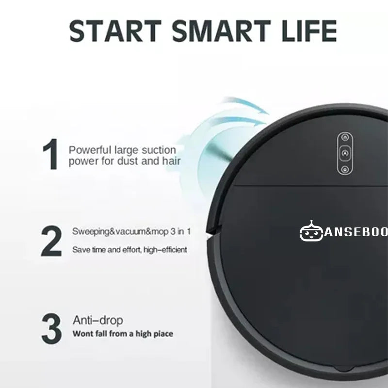 Smart Vacuum Cleaner Robot Automatically Sweeping Scrubbing Mopping Floor Cleaning Robot 2 in 1 Intelligent Robot OEM VSLAM