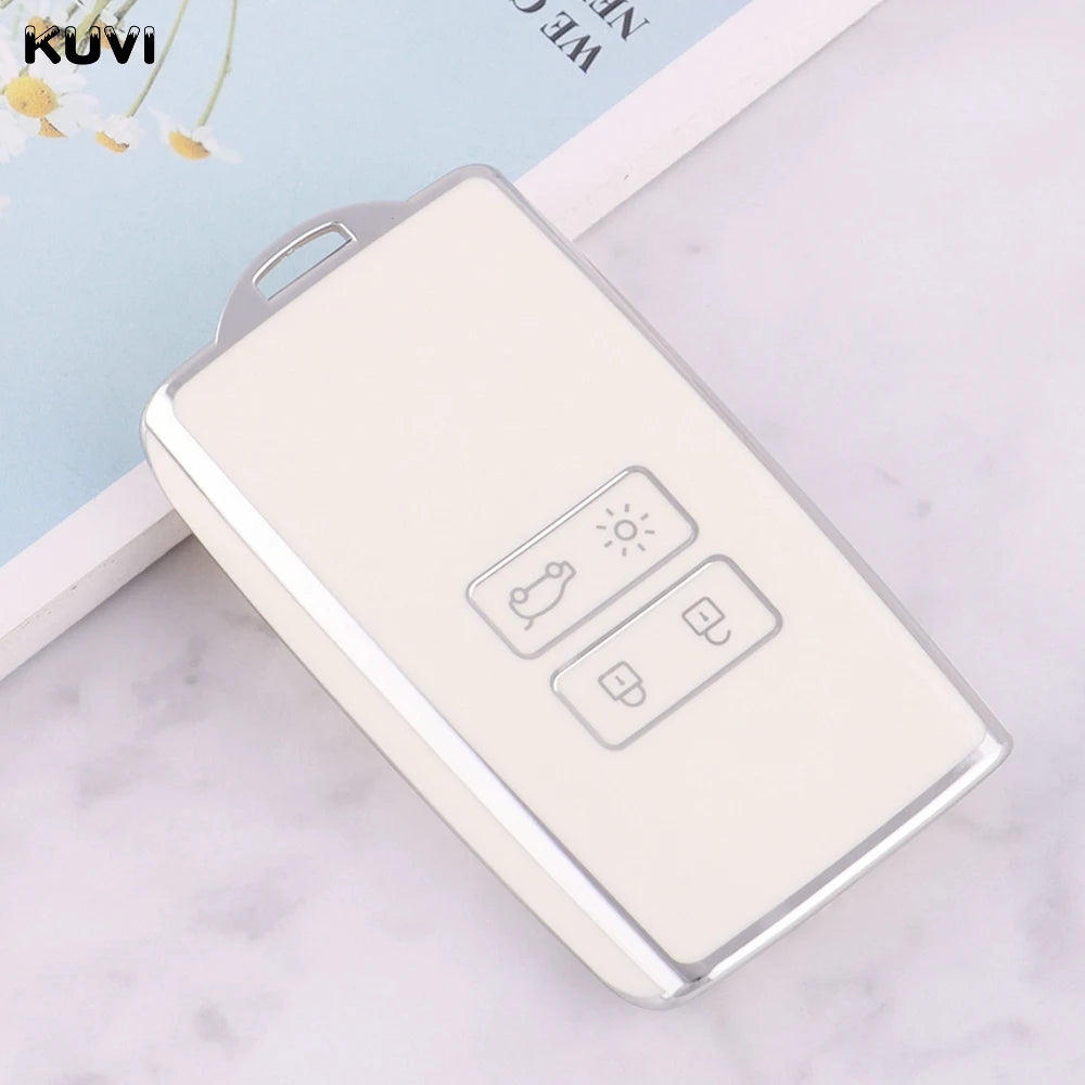 HOT TPU Car Key Cover Case Fob For Renault Captur Megane Talisman Espace Clio Zoe Koleos Scenic 4 Arkana Dacia Sandero Card