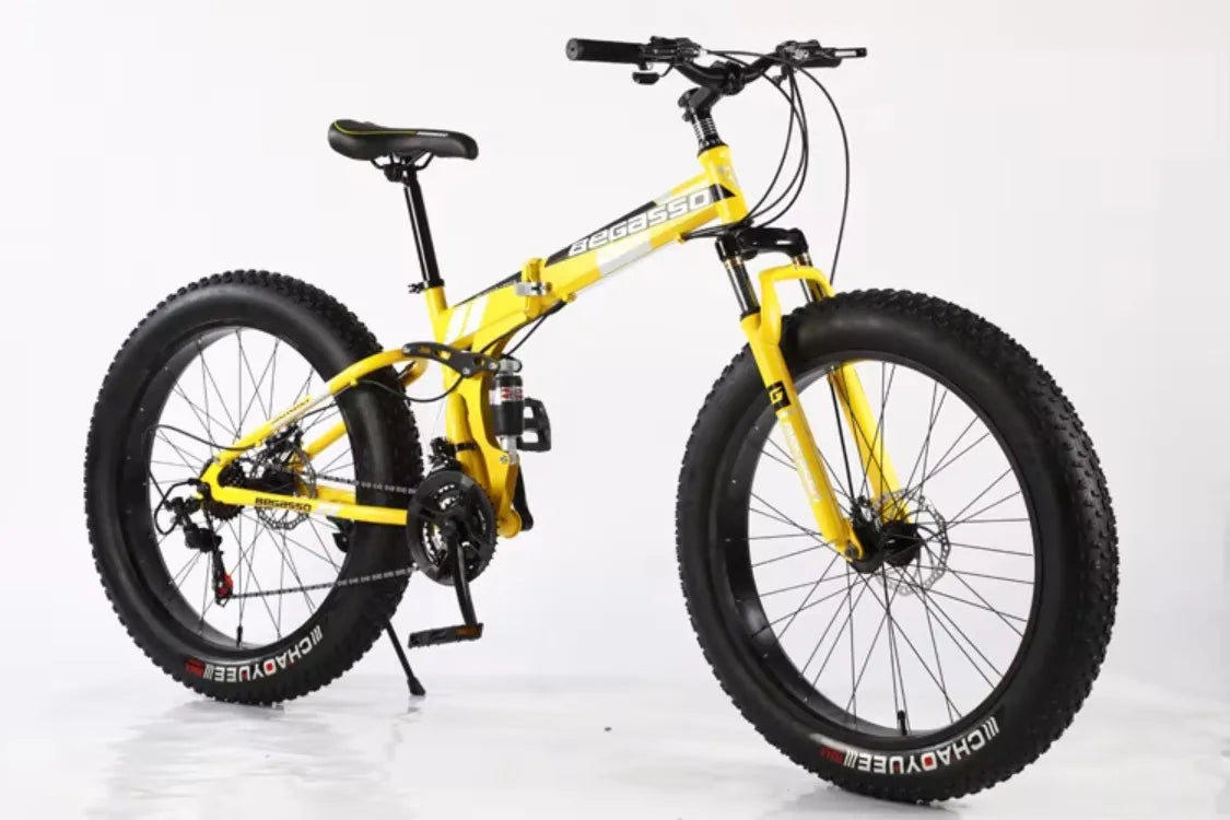 Folding Fat Tire Tyre Mountain Bike Tires 26x4.0 Bicycle Mtb Cycle With Gears for Adult