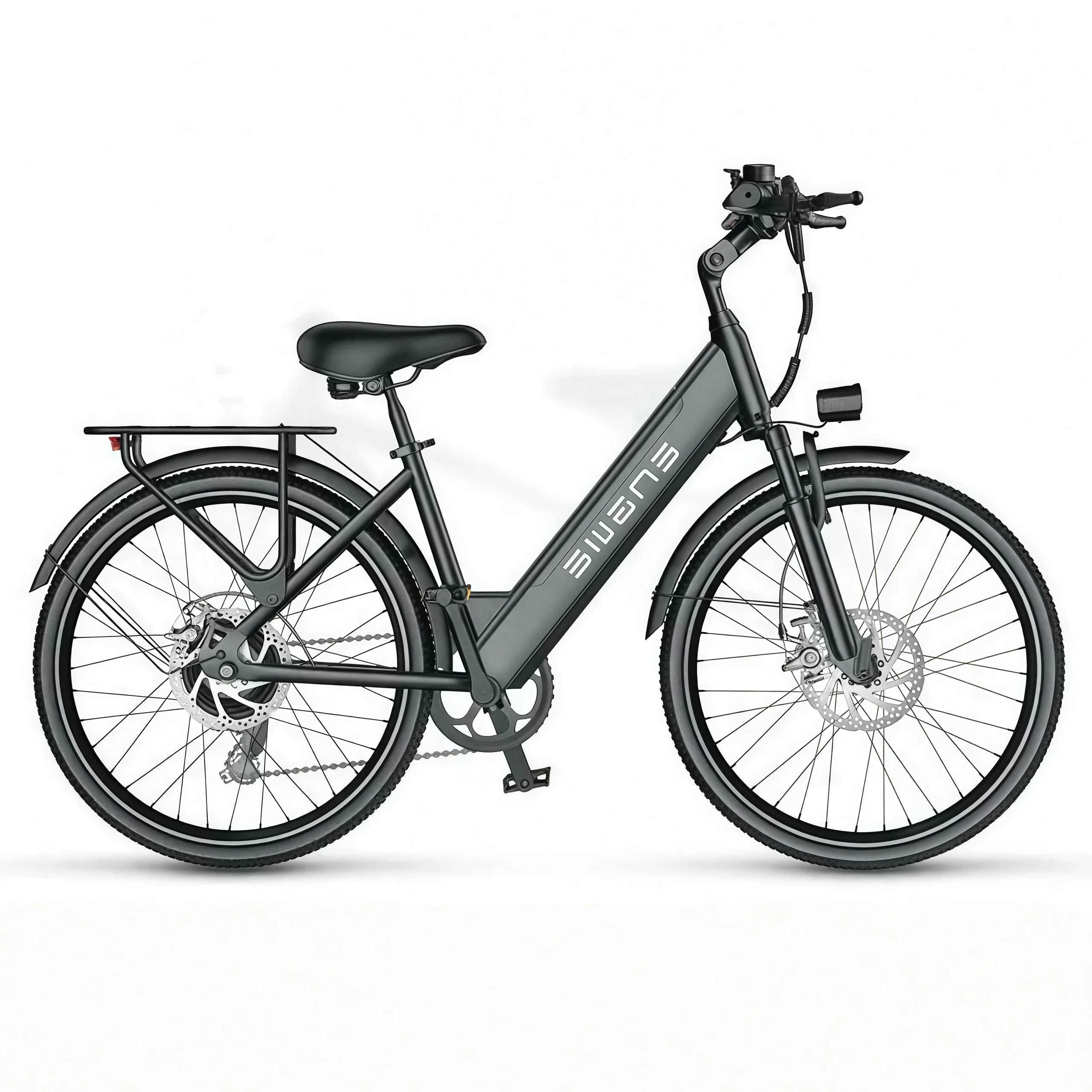 Adult ebike 26-inch 7-speed 400W motor 48V 20AH lithium battery electric bicycle, mountain road shock-absorbing electric bike