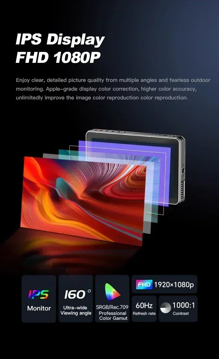 Viltrox DC-X2/DC-X3 Portable Monitor 6 Inch 2000 Nits 4K Touch Screen Profissional Photographic HD FHD Camera Monitor for Vedio