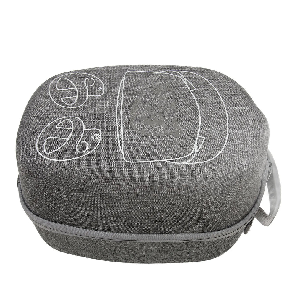 Portable VR Headset Travel Case EVA Gray Anti Fall Portable VR Carrying Case for PS VR2 Headset with Lens Protector Cover Case