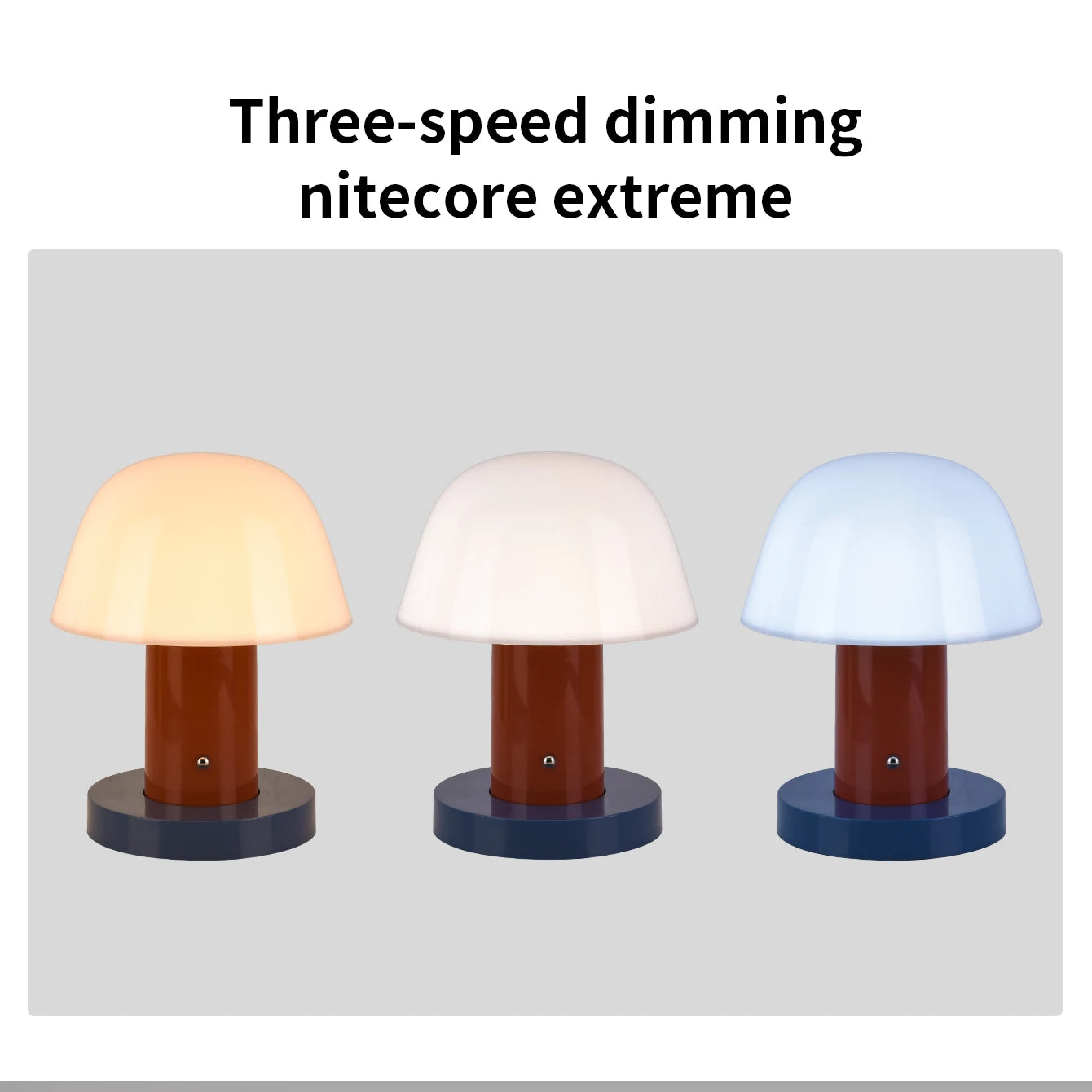 Mushroom table lamp bedroom bedside ambient light LED touch switch USB charging restaurant coffee room decorative light