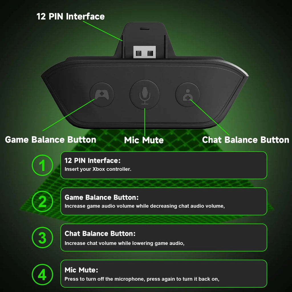 Wireless Gaming Headset for Xbox/PC/Switch Game/Chat Audio,Foldable,Detachable Mic,3D Surround Sound Plug & Play Game Headphone
