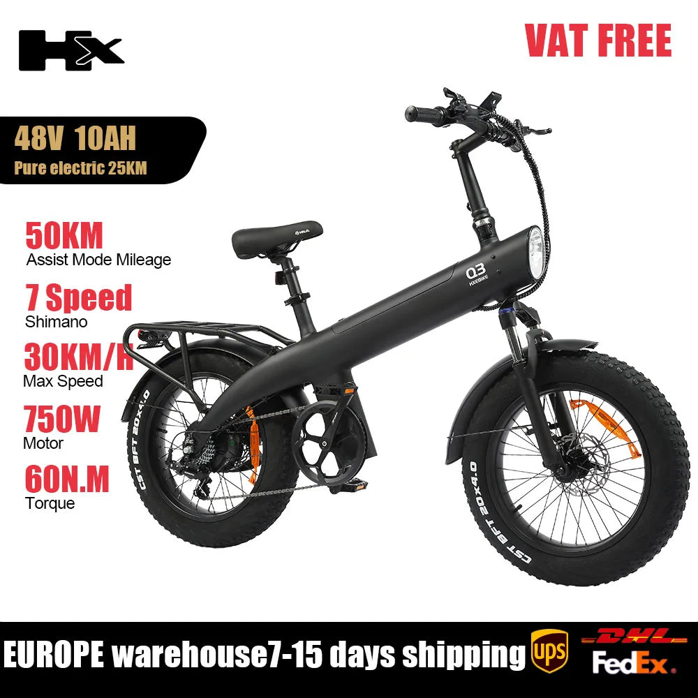 HX Q3 All-Terrain Electric Bike 48V 20Ah Long Range 2000W Ebike 57KM/H Electric Dirt Bike Fat Tire City Electric Bicycle E Bike