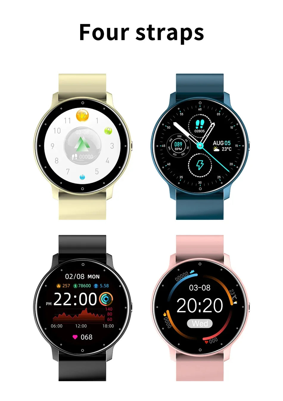 2025 New Ultra Light Smartwatch New Smart Watch Men Sports Fitness Watch Heart Rate Full Touch Screen Bluetooth Call