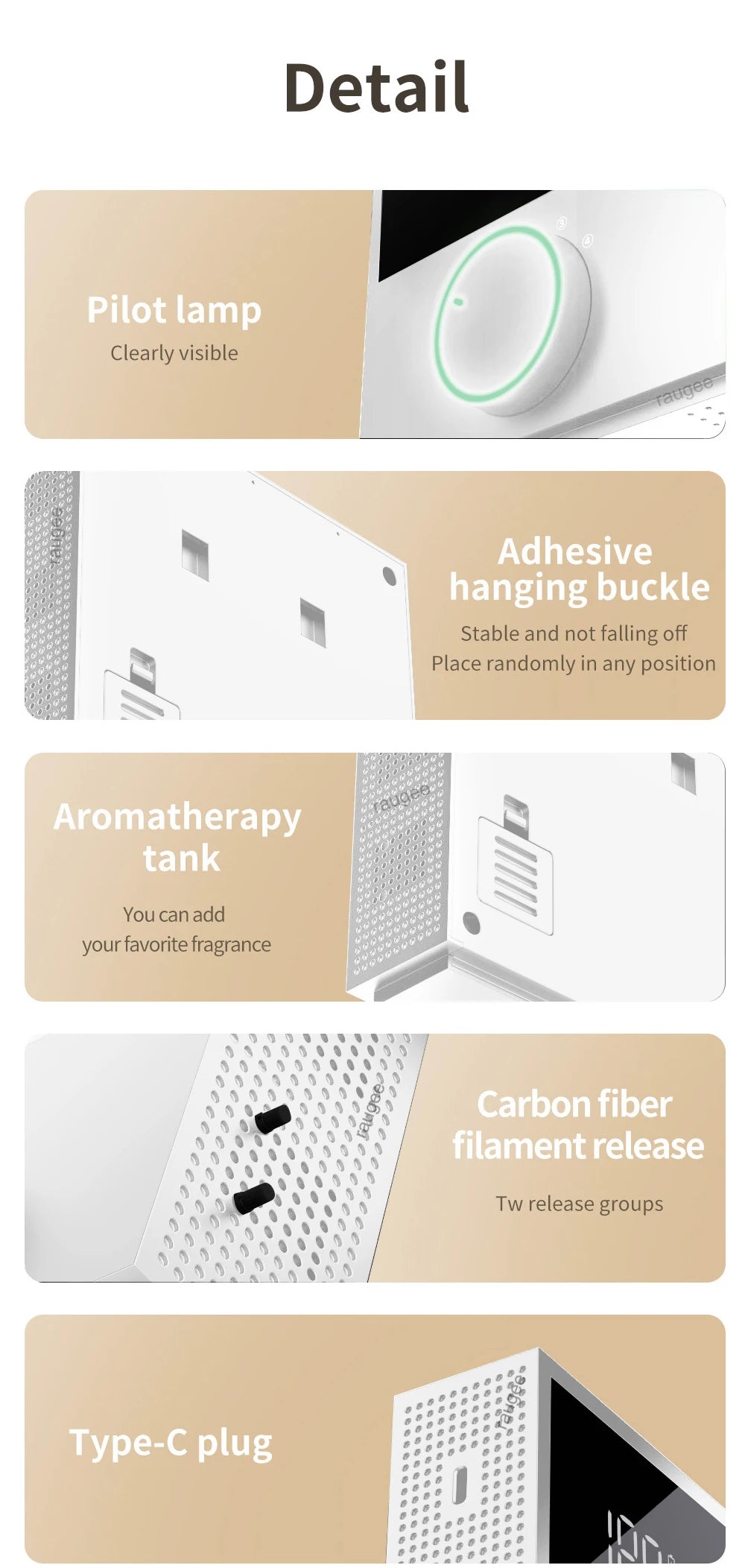 Air Purifier Portable Air Purifier for Home Negative Ion Generator Ionic Air Freshener Ozone Generator for Bedroom Toilet