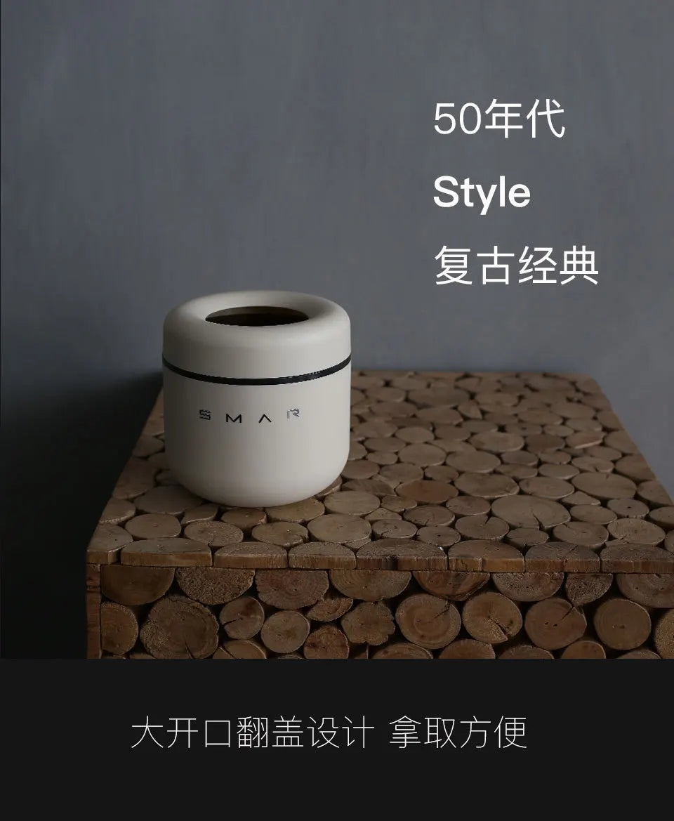 Desktop trash can Cute small new mini home desk office desk creative cover