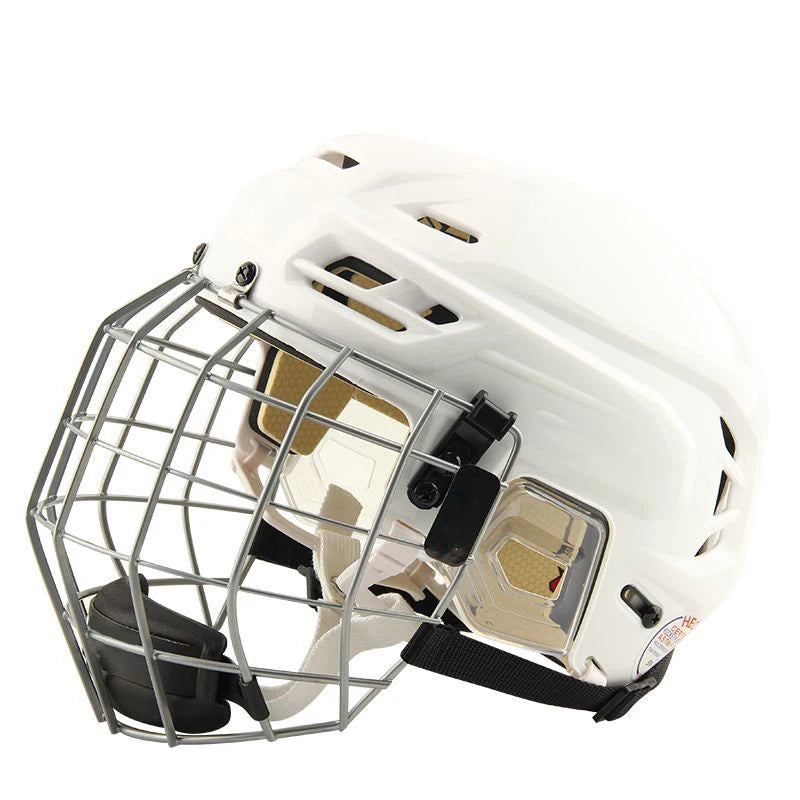 Hockey Helmet Tactical Sports Rugby Adjustable Ice Hockey Helmet with Cage Full/Face Mask Adult Equipment Face Head Protective