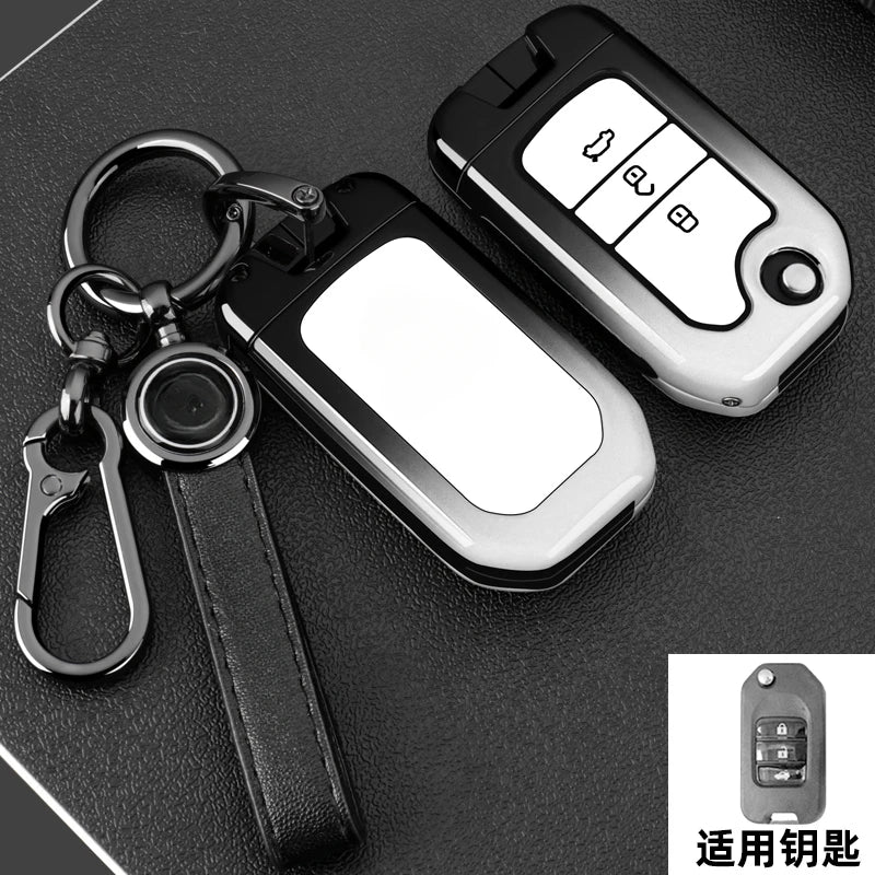 Car Key Fob Pocket Cover Case For Honda Civic CR-V HR-V Accord Jade Crider Odyssey 2015- 2018 Remote Protector Accessories