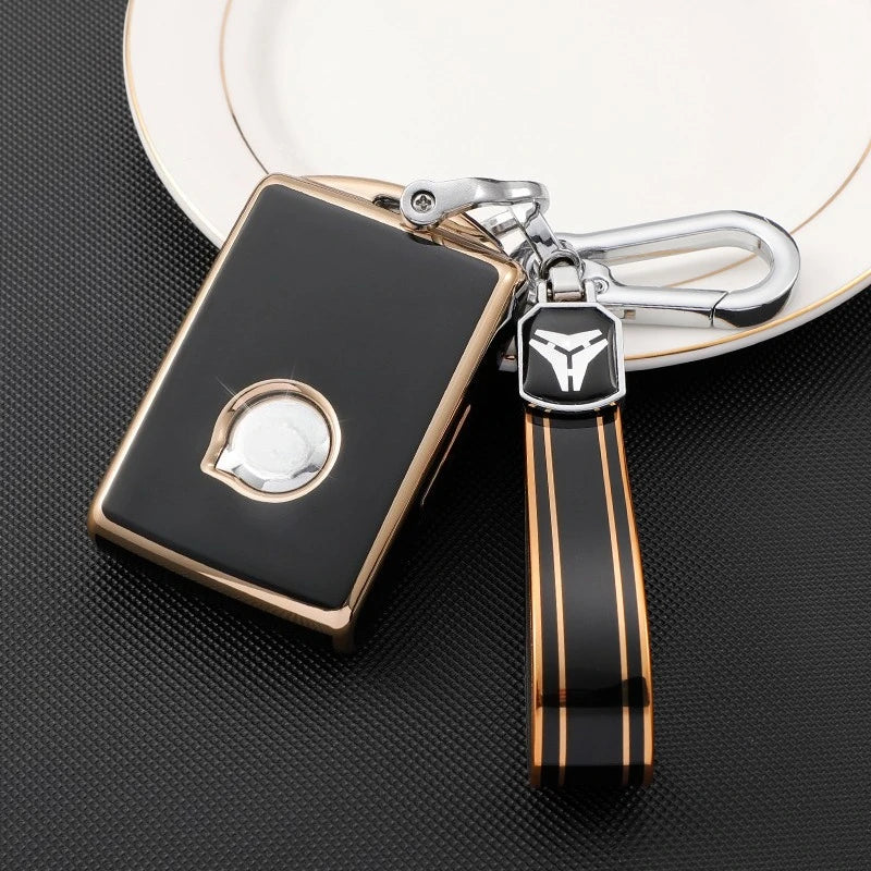Car Remote Key Fob Case Cover for Volvo S60 S90 V90 XC40 XC60 XC90 Key TPU Protective Shell Premium Accessory