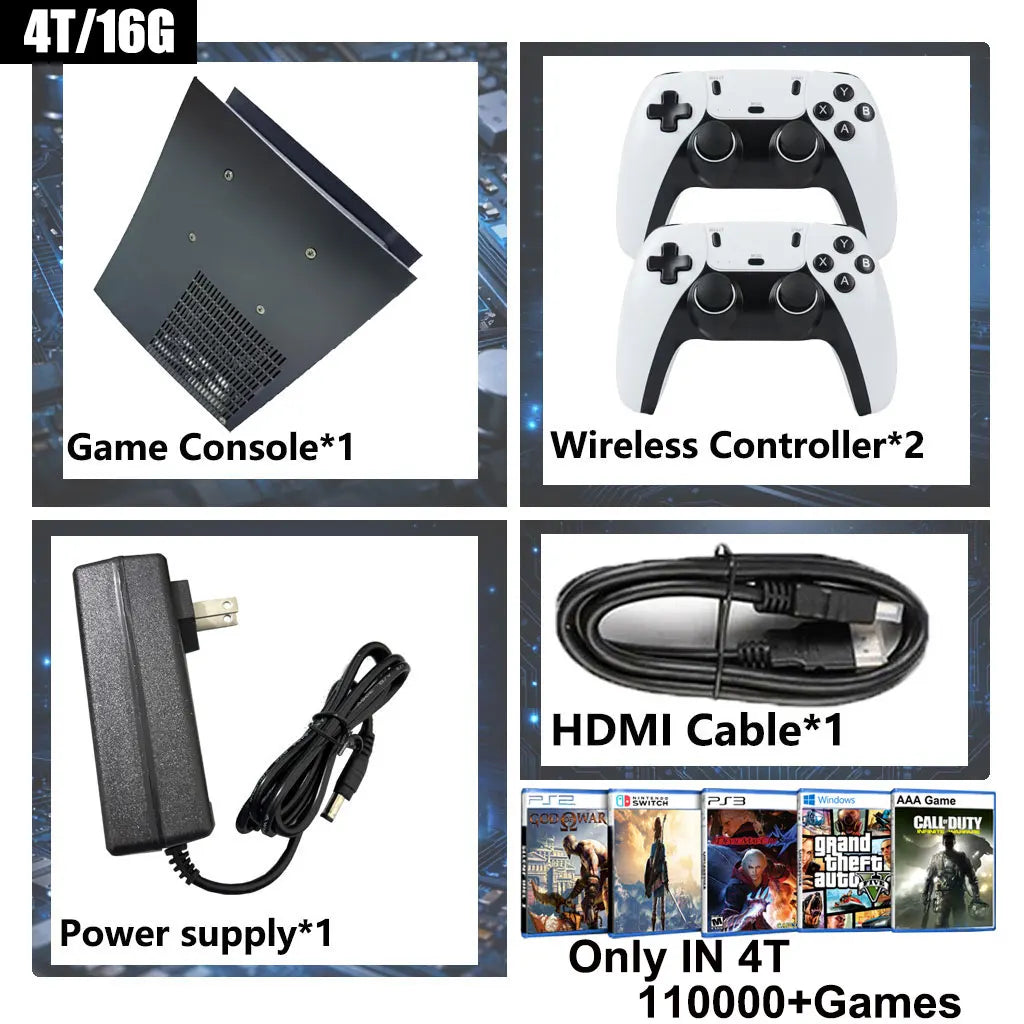 New Upgrade CPU AC1 Pro Dual System features Win11 2/4TB ROM 8G/16G RAM  and over 99,999 games for Switch, PS2, PS3,XBOX,NGC
