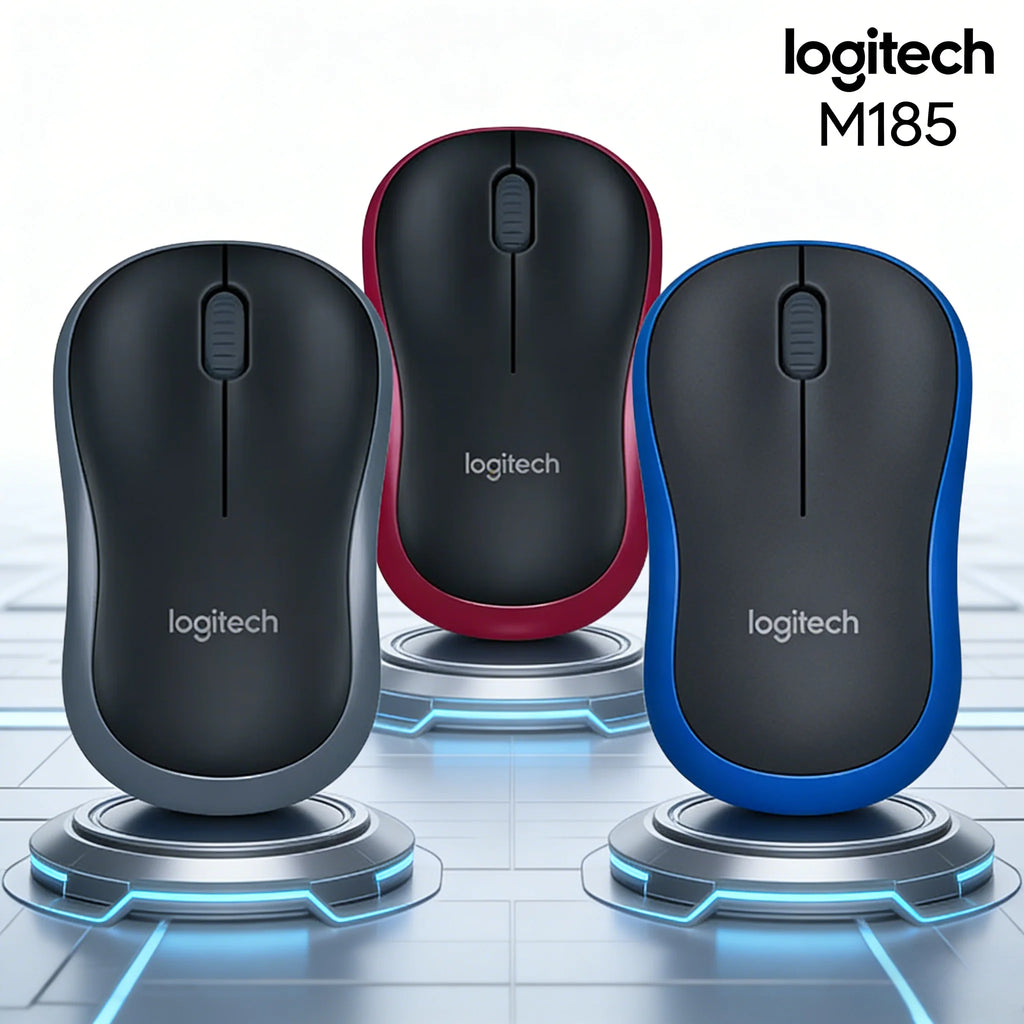 M185 Ambidextrous Wireless Mouse Small & Medium Hands Left-Hand Suitable for Office Use