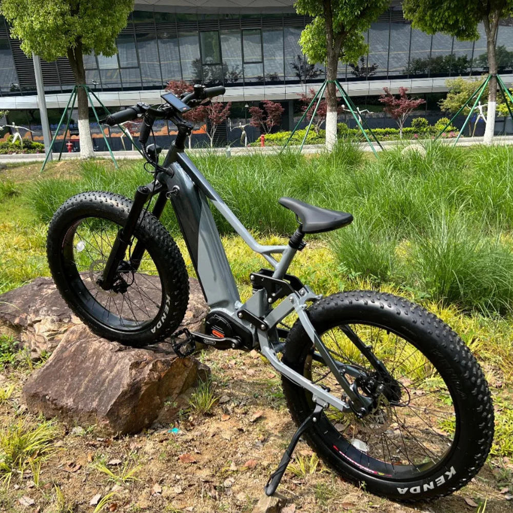 2026 New Model Mountain Electric Bicycle 48V 1000W 17.4Ah Mid-Drive Motor, 26"×4.0 Fat Tire Ebike For Outdoor & Adults