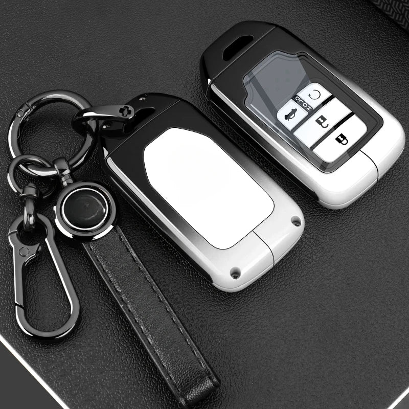 Car Key Fob Pocket Cover Case For Honda Civic CR-V HR-V Accord Jade Crider Odyssey 2015- 2018 Remote Protector Accessories