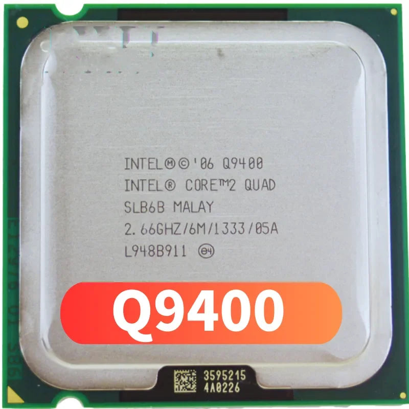 Free Shipping Core 2 Quad Q9400 CPU Processor (2.66Ghz/ 6M /1333GHz) Socket 775 Desktop CPU free shipping Core 2 Quad Q9400 CPU