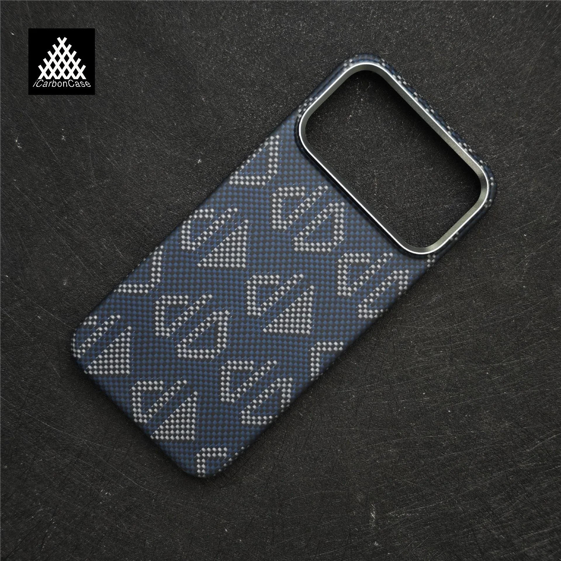 For iPhone 17 Pro Max 17 Air with Magsafe Magnetic Wireless Charging Real Kevlar Aramid Carbon Fiber Ultra thin Protective Case