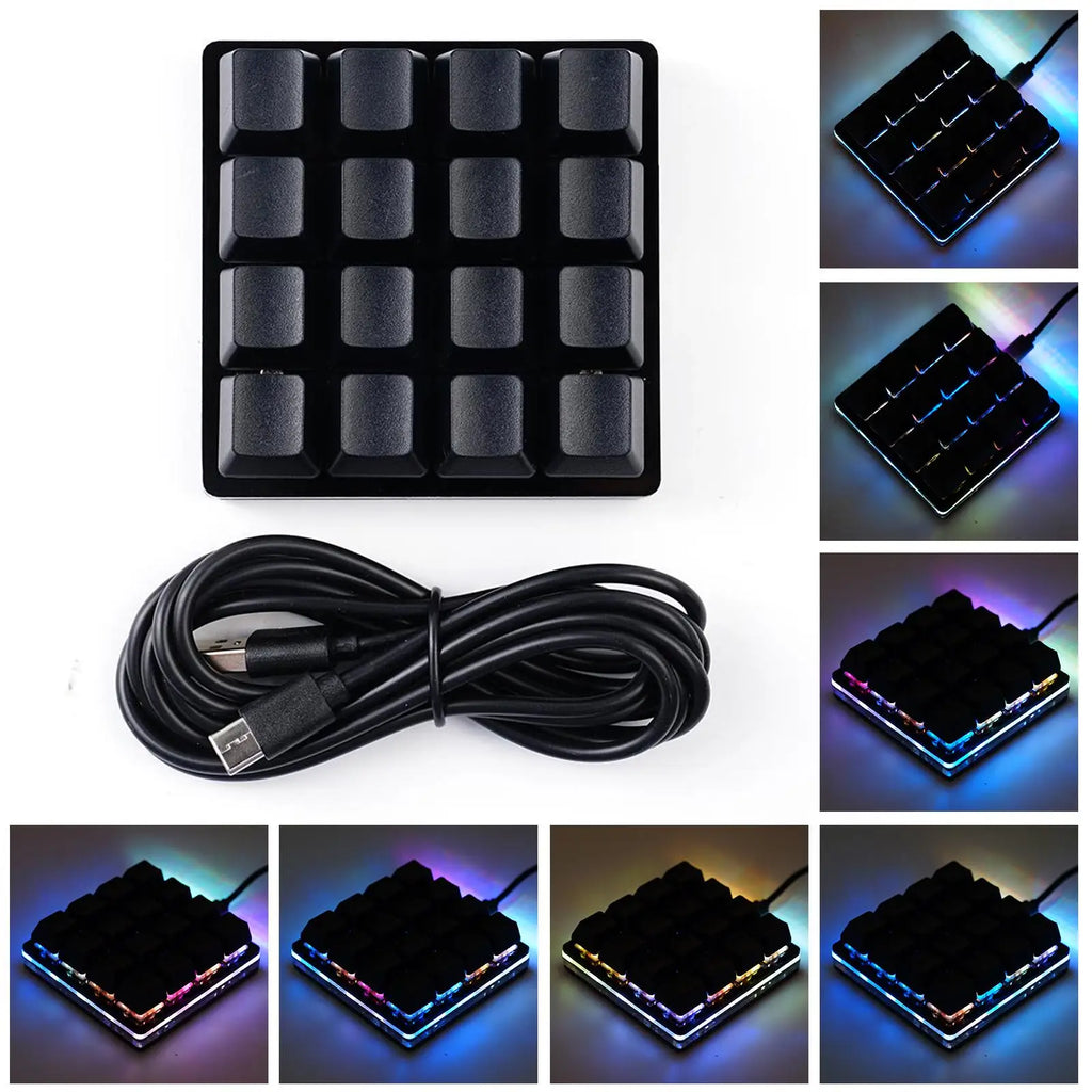 Mini USB Custom Mechanical Keyboard 2/3/4/6/9/12/16/24 Keys Gaming Keyboard Sayo Device Shortcut Programmable Keypad Keys Macro
