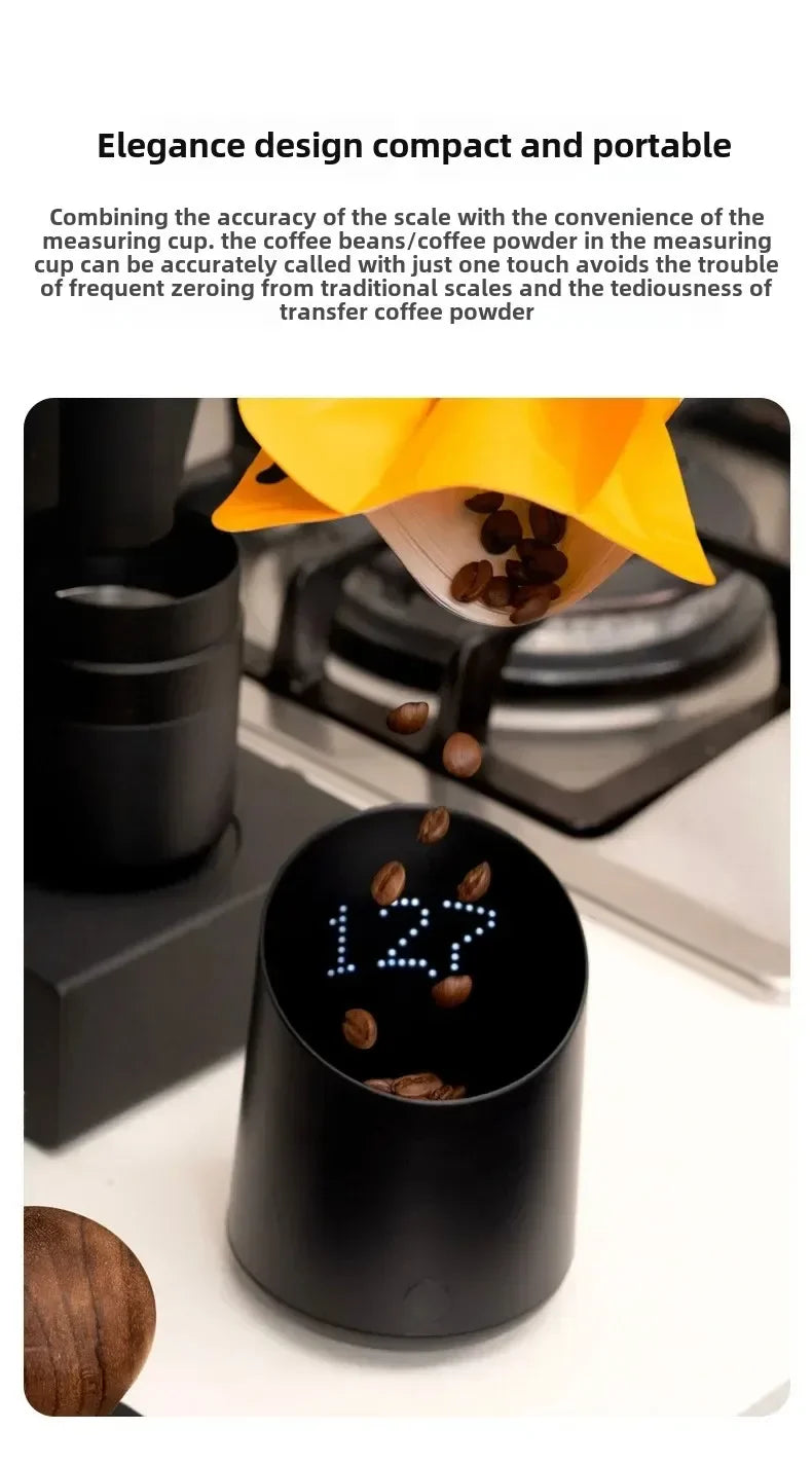 Subminimal Coffee Electronic Scale, Italian Specific Coffee Bean Weighing, Intelligent Hand Drawn Mini Portable Scale, Coffee