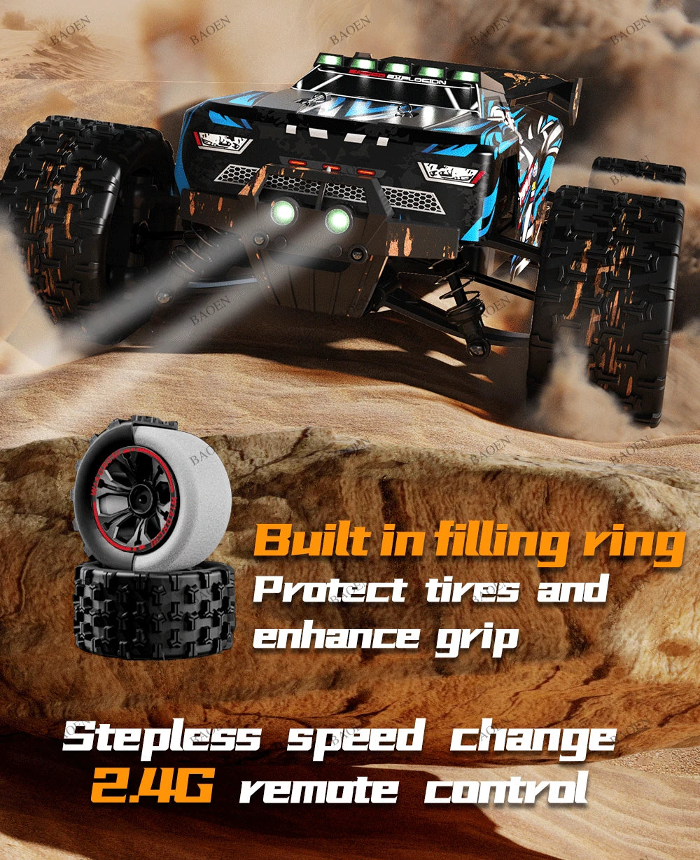 4WD Remote Control Car Off Road 4x4 RC High Speed Buggy Truck Super Brushless 50 or 85KM/H Fast Drift Racing Toy Kids Adults