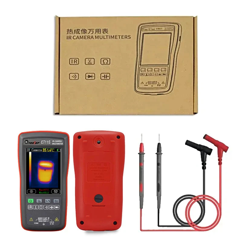 TOOLTOP ET11S 24x32 Thermal Imager 2.8 Inch Thermal Imaging Camera AC DC 4000 Counts Multimeter -40~300℃ Temperature Measurement
