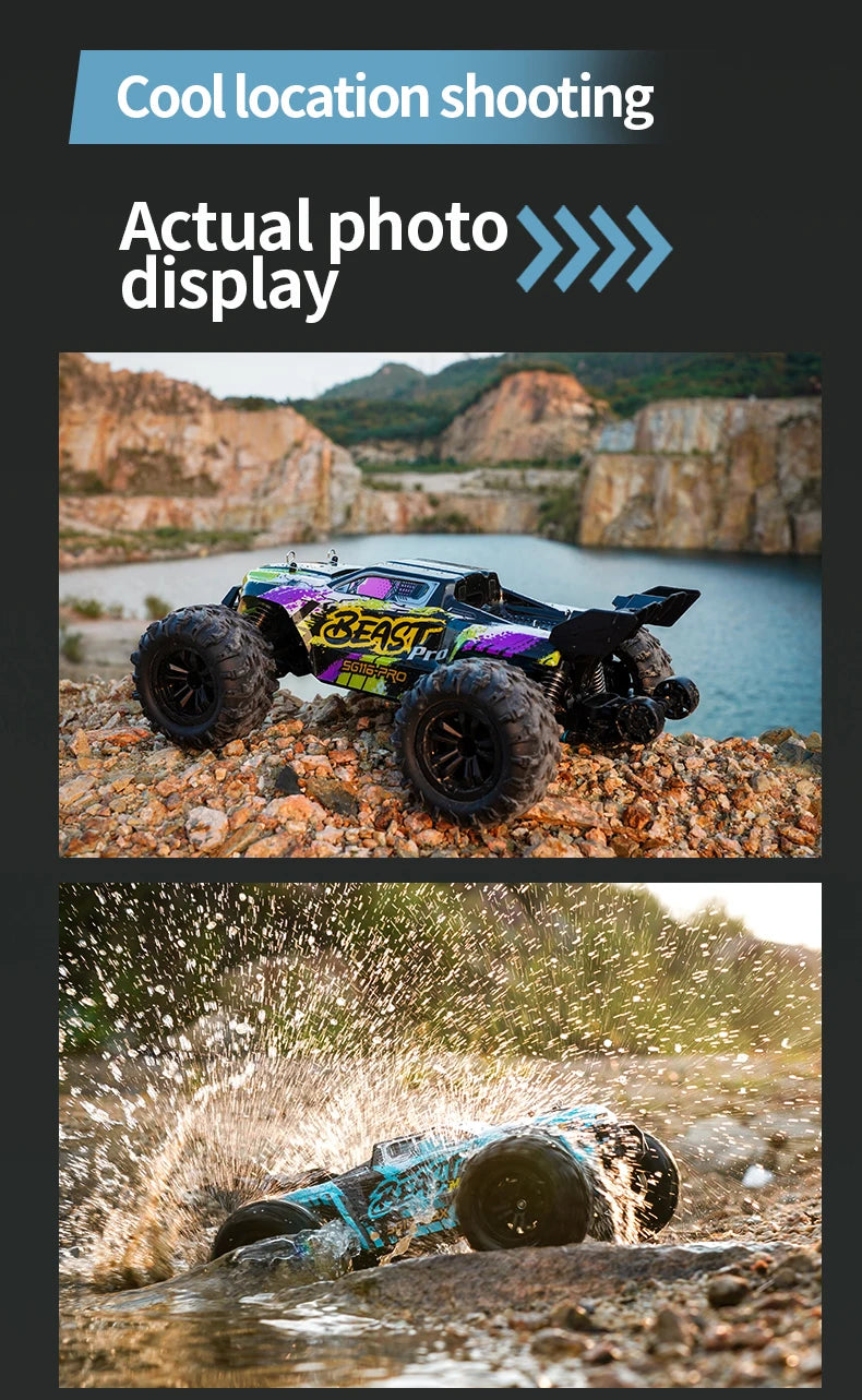 New PRO/MAX 1∶16 RC Car 80KM/H 4WD Brushless Off-Road Racing Toys High Speed Remote Control Vehicle For Kids Adults Outdoor Gift