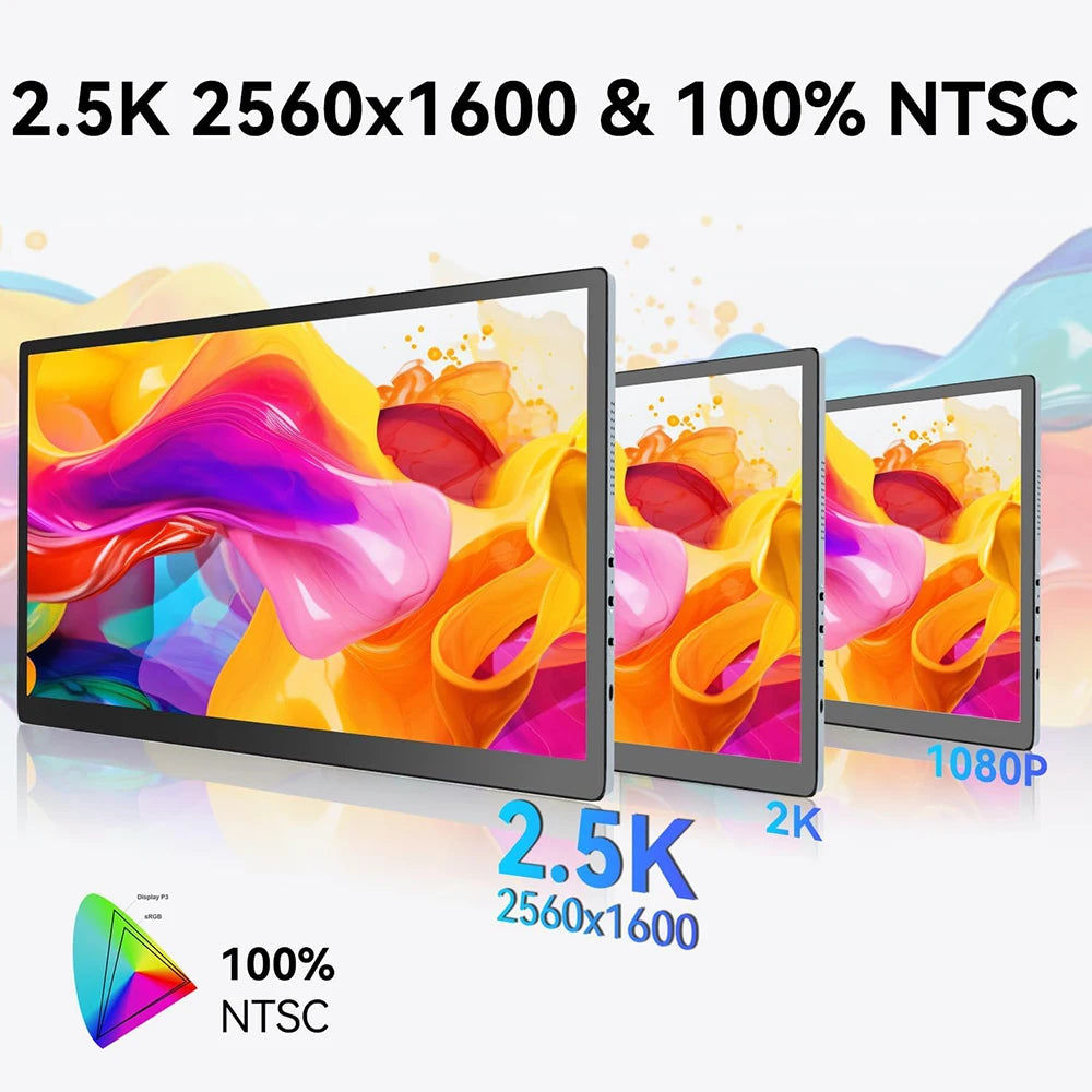 OLED 2.5K Portable Monitor Touchscreen 10.5″ 2560x1600 High-end Portable Screen 100% DCI-P3 1MS for Laptop Phone gaming monitor