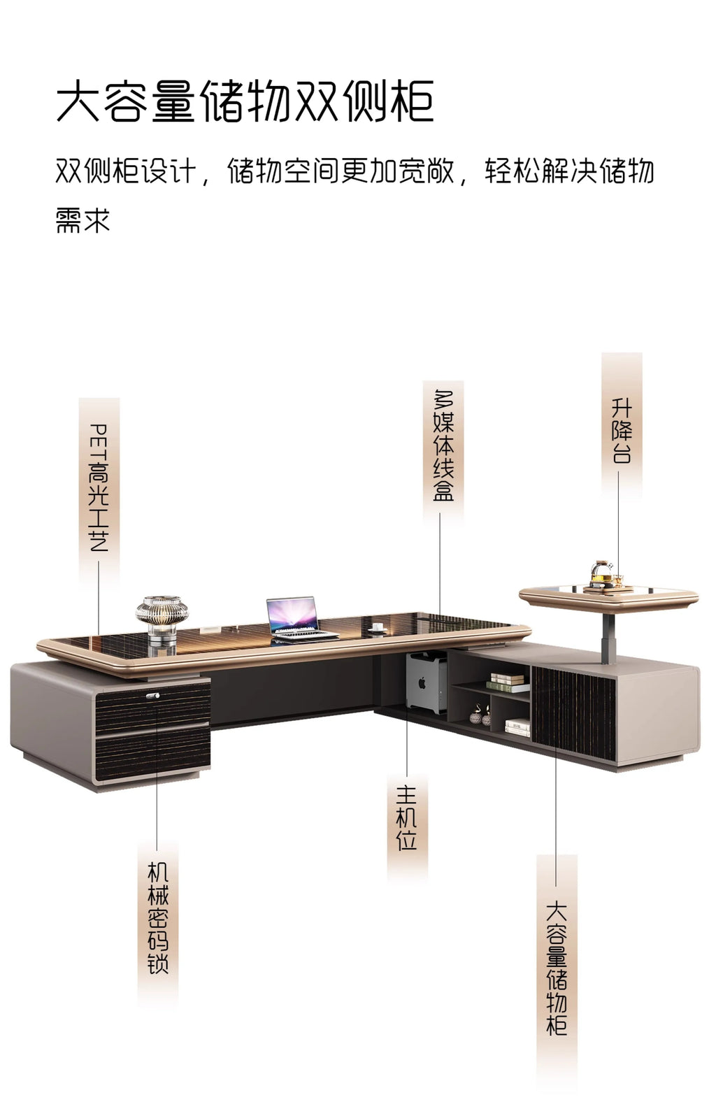 Bedroom Computer Office Desk Cheap Computer Gaming Drawer Conference Office Desk Reception Space Saving Tavolo Office Furniture