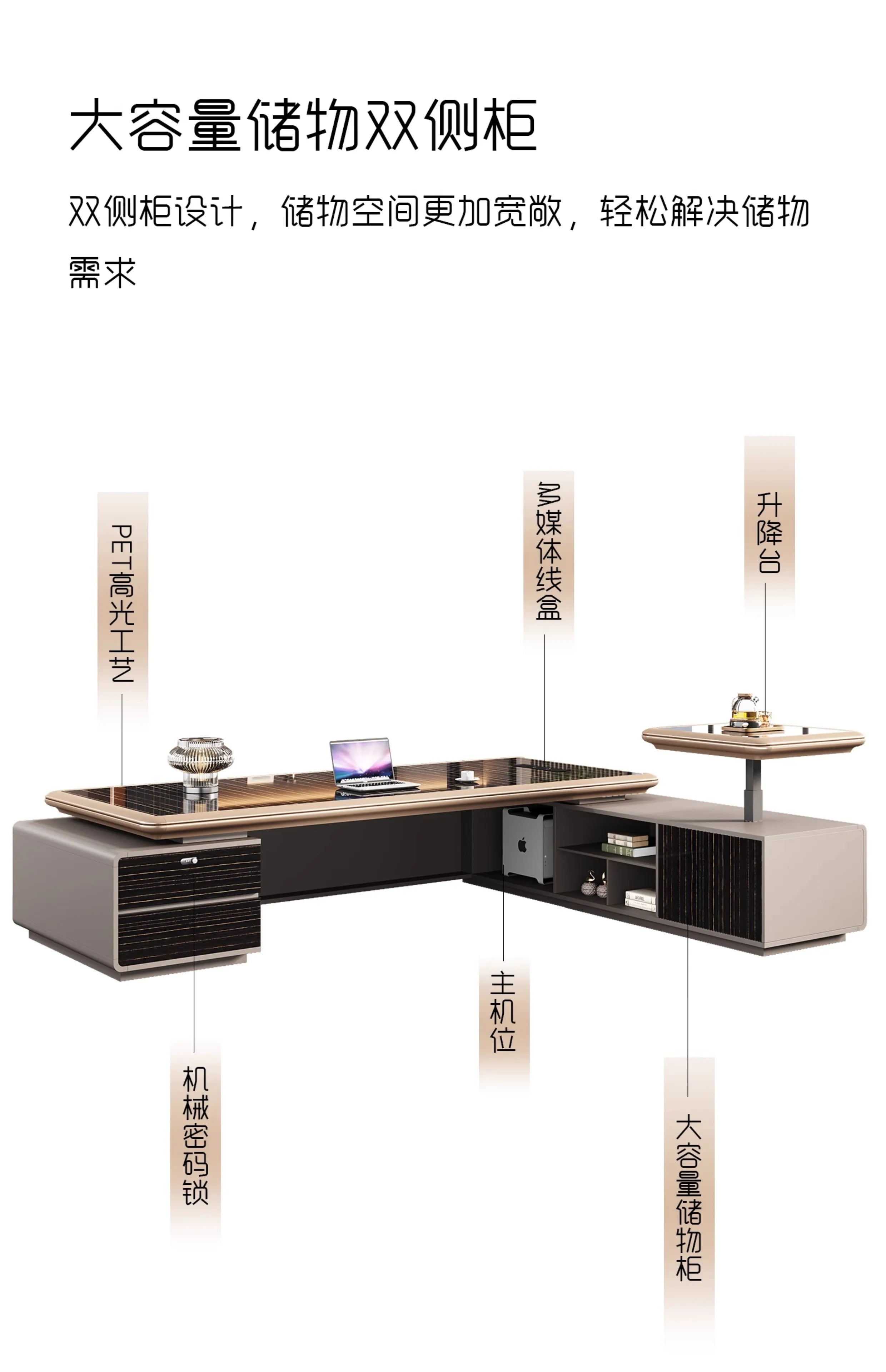 Bedroom Computer Office Desk Cheap Computer Gaming Drawer Conference Office Desk Reception Space Saving Tavolo Office Furniture