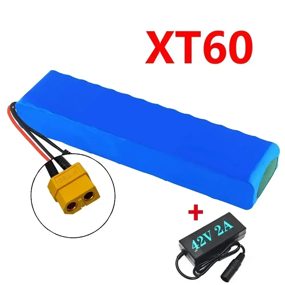 36V 10000mAh 10S3P Li-ion Battery Pack 18650 with BMS for Electric Scooter 350-600W Rechargeable + Charger
