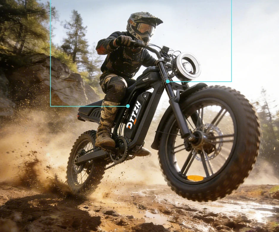 4000W motor F6S off-road electric bicycle is suitable for adults to use The single-person configuration is for mountain biking