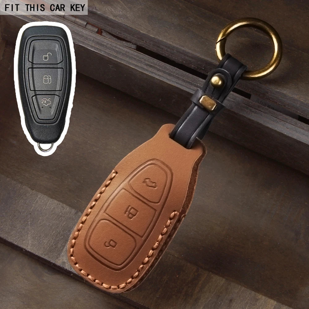 Car Key Case Cover For Ford Fiesta Focus Mondeo Ecosport Kuga Fob Remote Key Case Protector Accessories Holder Shell Keychain