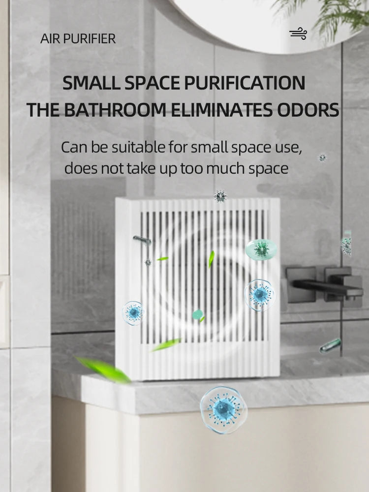 Mini Desktop Air Purifier HEPA Filtered Car Air Purified Air with Fragrance Negative Ion Purifier