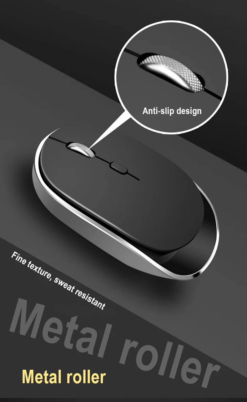 Wireless Mouse For Laptop PC Bluetooth RGB Rechargeable Mouses Wireless Computer Silent Mice LED Backlit Ergonomic Gaming Mause