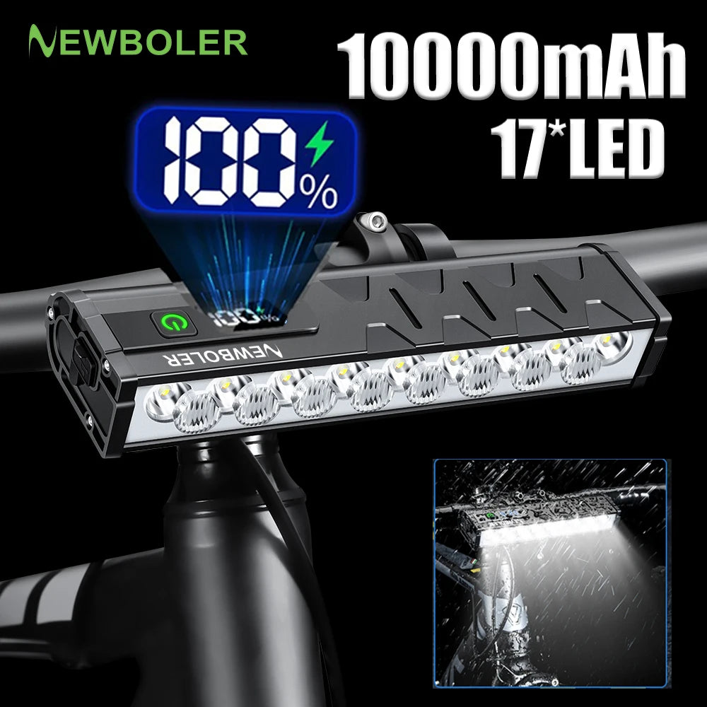 Bicycle Light Front 8000Lumen Bike Light 5000mAh Waterproof Flashlight USB Charging MTB Road Cycling Lamp Accessories