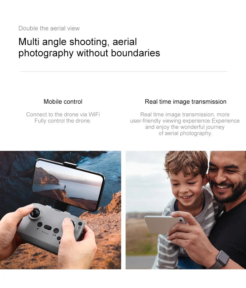 VIVO D16 Drone 8K Aerial HD Profesional Dual-camera Helicopter Optical Flow Positioning Avoidance Brushless Motor GPS Drone