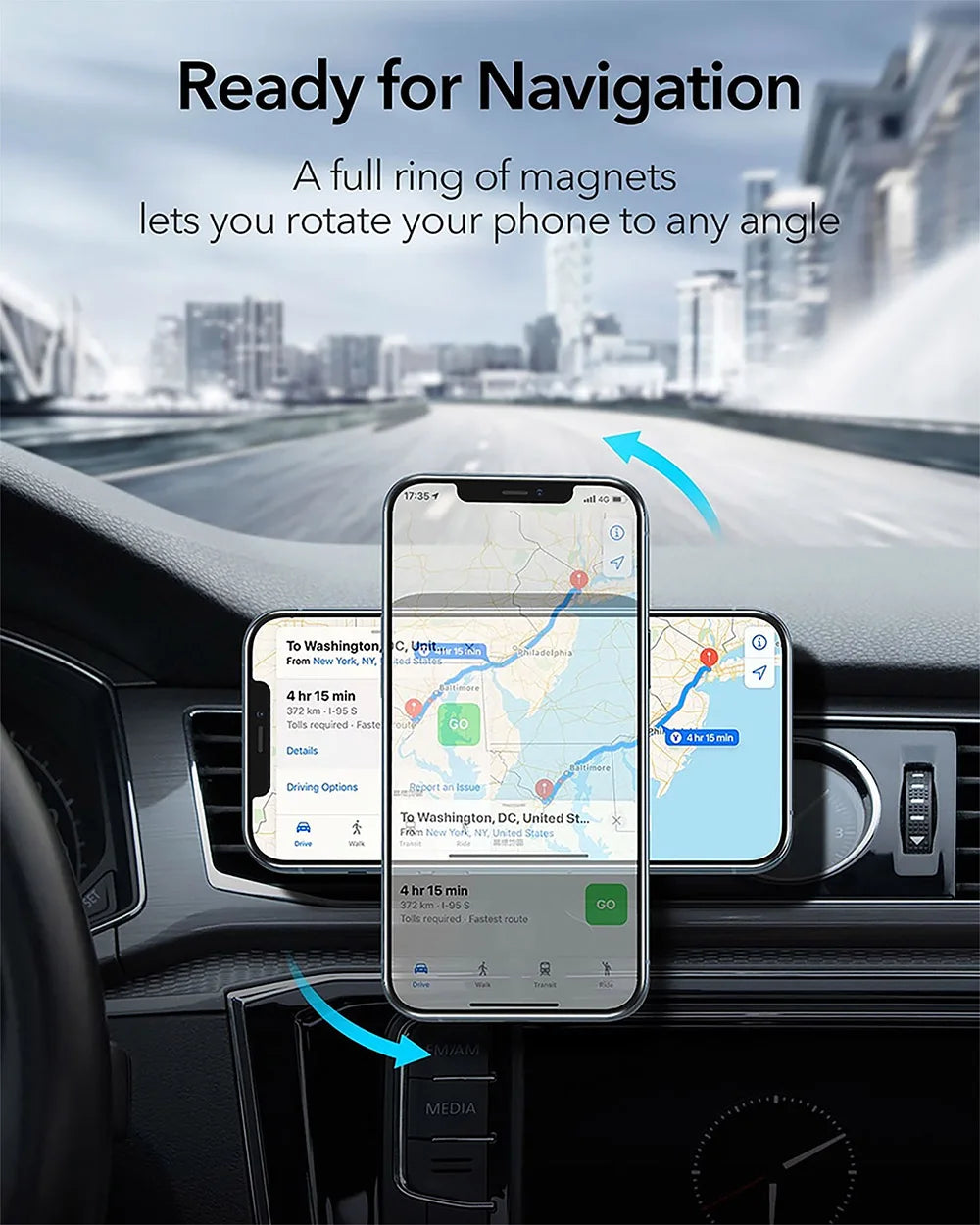 Magnetic Wireless Car Charger Mount 30W Fast Charging Air Vent Phone Holder Stand for iPhone 16 15 14 13 12 Pro Max Plus Safe