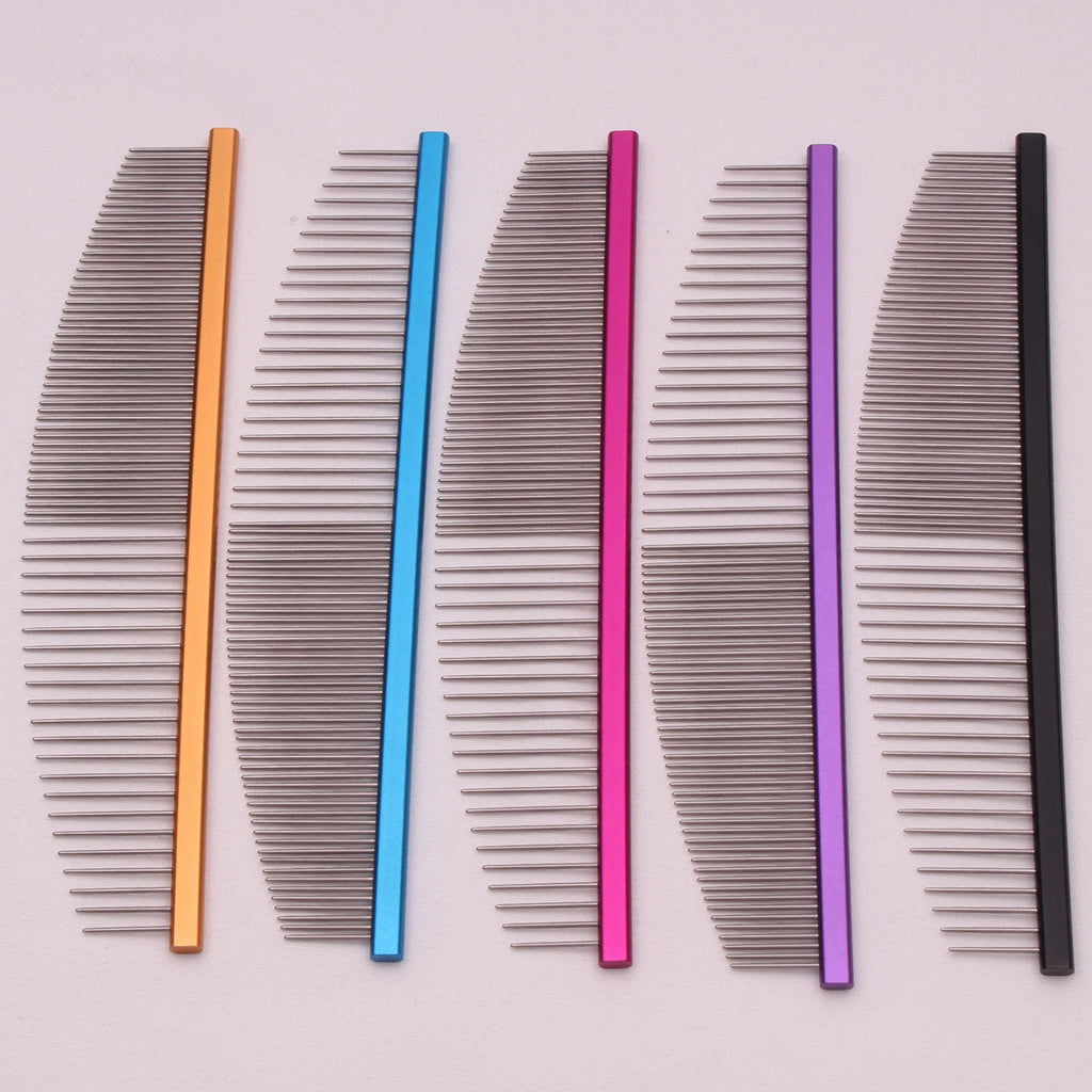 Pet Grooming Combs Aluminum Alloy Brush For Dogs Boundary Knot Massage Tools Professional Salon Cat Hair Cleaning Crescent 7900#