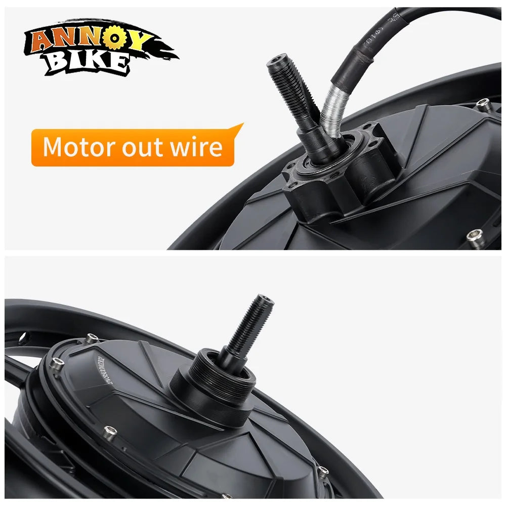 120km/h High Speed Electric Bicycle Motor Tire 14x2.125/54-254 Hub Motor Brushless Scooter 14 inch 36V 48V 60V 72V 1500W-3500W
